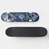 Franse Bulldog Skateboard (Horizontaal)