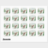 Franse Bulldog Sleeën, Stickers (Vel)