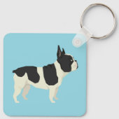 Franse Bulldog Sleutelhanger (Achterkant)
