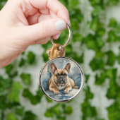 Franse Bulldog Sleutelhanger (Hand)