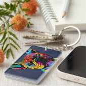 Franse Bulldog Sleutelhanger (Voorkant Rechts)