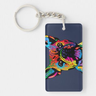 Franse Bulldog Sleutelhanger