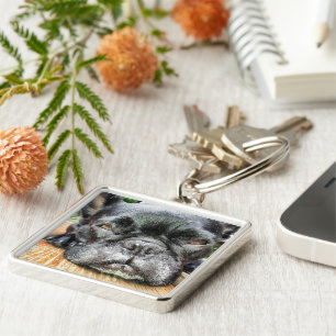 Franse Bulldog Sleutelhanger