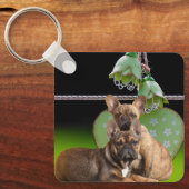 Franse Bulldog sleutelhanger (Voorkant)