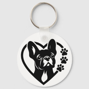 Franse Bulldog Sleutelhanger