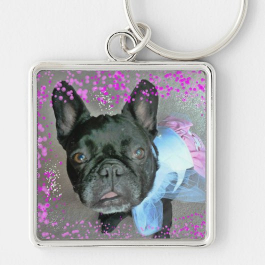 Franse Bulldog Sleutelhanger (Voorkant)