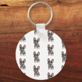 Franse Bulldog Sleutelhanger (Achterkant)