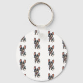 Franse Bulldog Sleutelhanger (Achterkant)