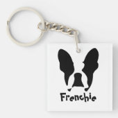 Franse bulldog sleutelhanger (voorkant)