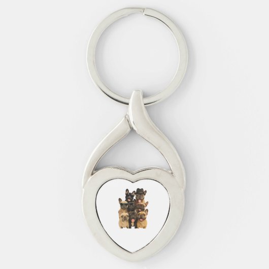 Franse Bulldog Sleutelhanger (Voorkant)