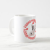 Franse Bulldog, slordige kussen Koffiemok (Voorkant links)