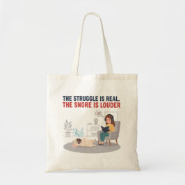 Franse Bulldog Snuft Hard Grappig Cadeau voor Hond Tote Bag