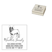Franse Bulldog Speciale postzegel Rubberstempel (Gestempeld)
