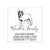 Franse Bulldog Speciale postzegel Rubberstempel (Afrduk)
