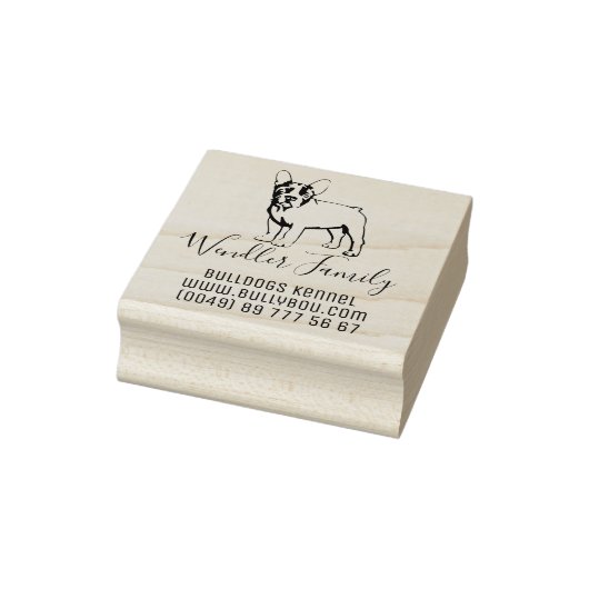 Franse Bulldog Speciale postzegel Rubberstempel (Stempel)