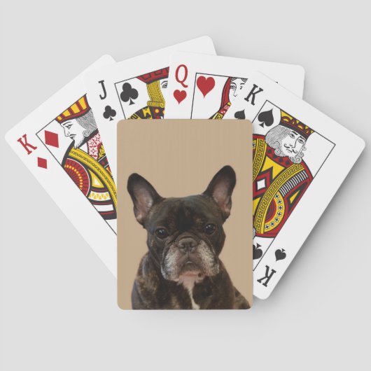 Franse bulldog-speelkaarten pokerkaarten (Achterkant)
