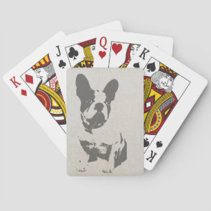 Franse bulldog-speelkaarten pokerkaarten