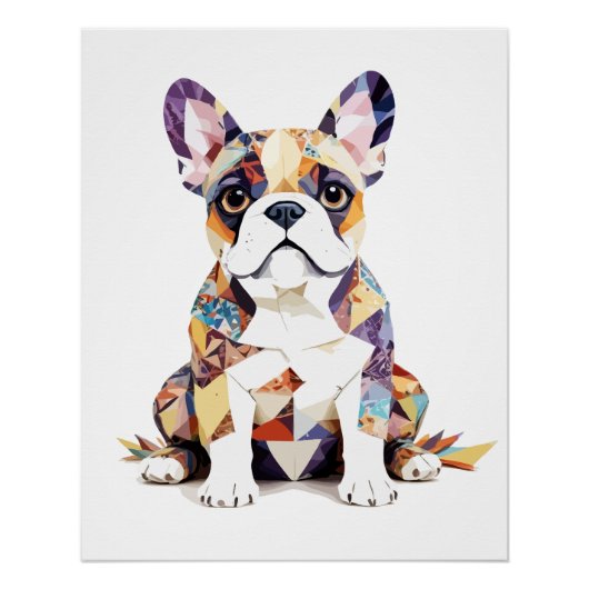Franse Bulldog speelse Schattige leuke vrolijke di Perfect Poster (Voorkant)