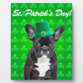 Franse Bulldog St Patrick's Day Fotoplaat (Voorkant)