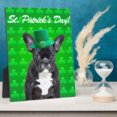 Franse Bulldog St Patrick's Day Fotoplaat (Zijkant)