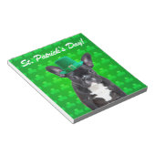 Franse Bulldog St Patrick's Day Notitieblok (Schuin)