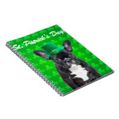 Franse Bulldog St Patrick's Day Notitieboek (Rechterzijde)