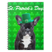 Franse Bulldog St Patrick's Day Notitieboek (Voorkant)