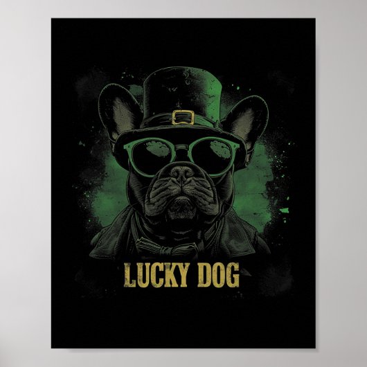 Franse Bulldog - St. Patrick's Day Saint Paddy Poster (Voorkant)