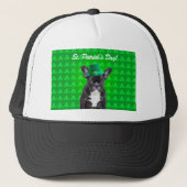 Franse Bulldog St Patrick's Day Trucker Pet (Voorkant)