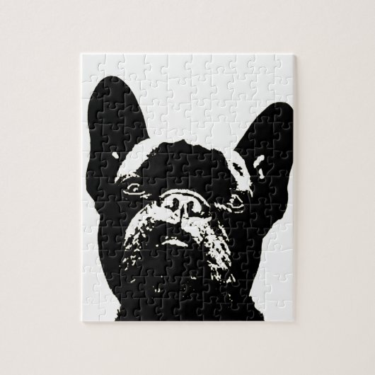 Franse Bulldog Stencil Legpuzzel (Verticaal)