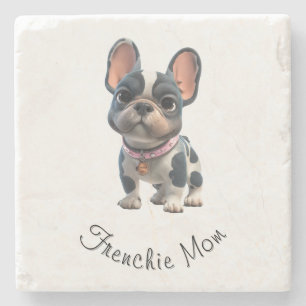 Franse Bulldog Stenen Onderzetter
