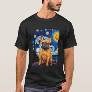 Franse Bulldog Sterrennachten T-shirt