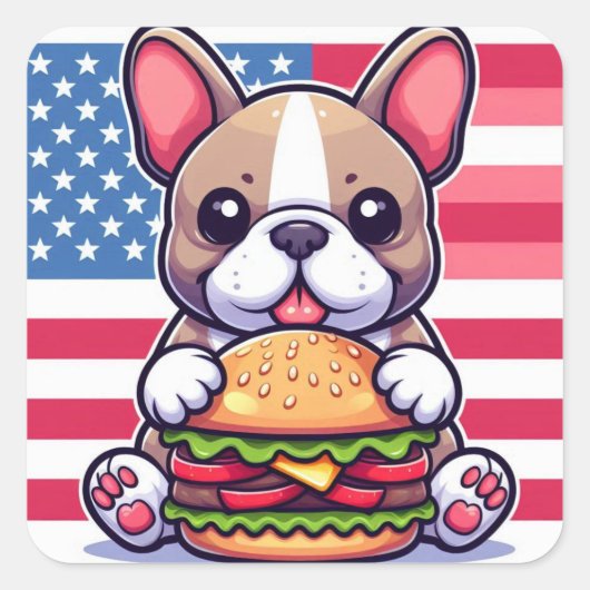 Franse Bulldog Sticker (Voorkant)