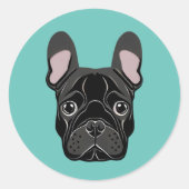 Franse Bulldog Sticker (Voorkant)