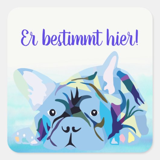 Franse Bulldog Sticker (Voorkant)