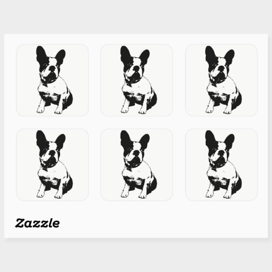Franse Bulldog Sticker (Vel)