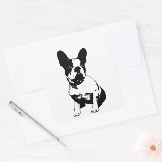 Franse Bulldog Sticker (Envelop)