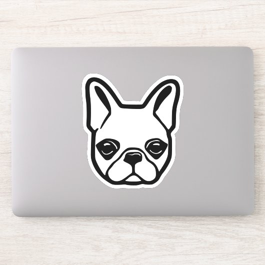 Franse Bulldog Sticker (Computer)