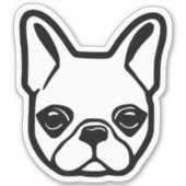 Franse Bulldog Sticker (Voorkant)