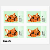 Franse Bulldog Sticker met tekst (Vel)