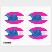 Franse Bulldog Sticker met tekst (Vel)