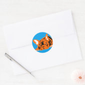 Franse Bulldog sticker voor binnen (Envelop)