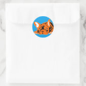 Franse Bulldog sticker voor binnen (Tas)
