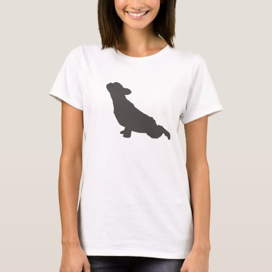 Franse Bulldog Stretching T-shirt (Voorkant)