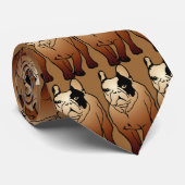Franse Bulldog Stropdas (Opgerold)