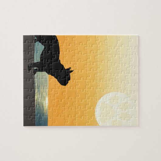 Franse Bulldog Surfside Sunset Legpuzzel (Horizontaal)
