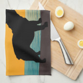 Franse Bulldog Surfside Sunset Theedoek (Quarter Fold)