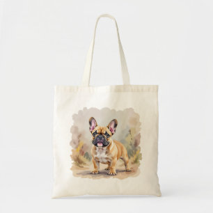 Franse Bulldog Tan Fawn-kleurige Schattigee French Tote Bag