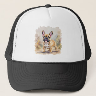 Franse Bulldog Tan Fawn-kleurige Schattigee French Trucker Pet