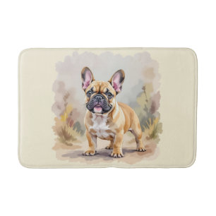 Franse Bulldog Tan Vaal-Kleurige Schattige Franse Badmat